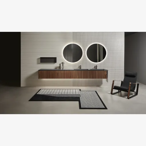 Mobile da Bagno sospeso Piana in legno 01 di Antoniolupi