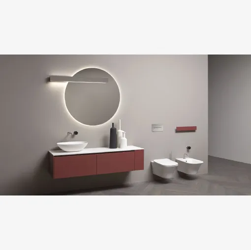 Mobile da Bagno sospeso Piana laccato opaco di Antoniolupi