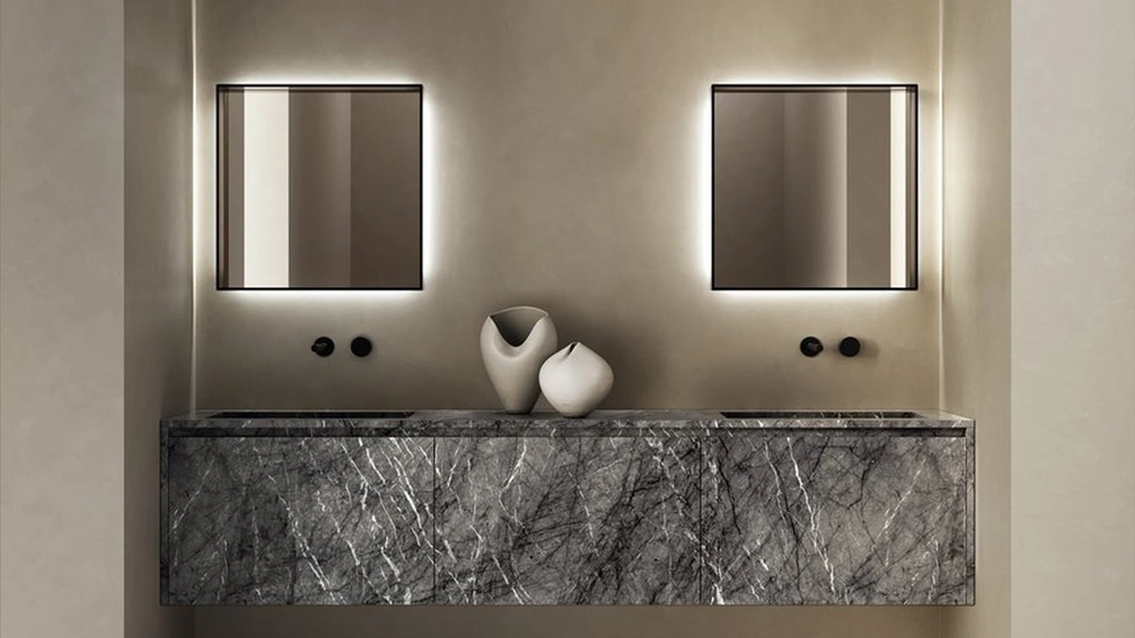 Mobile da Bagno Piana_Stone in marmo di Antoniolupi