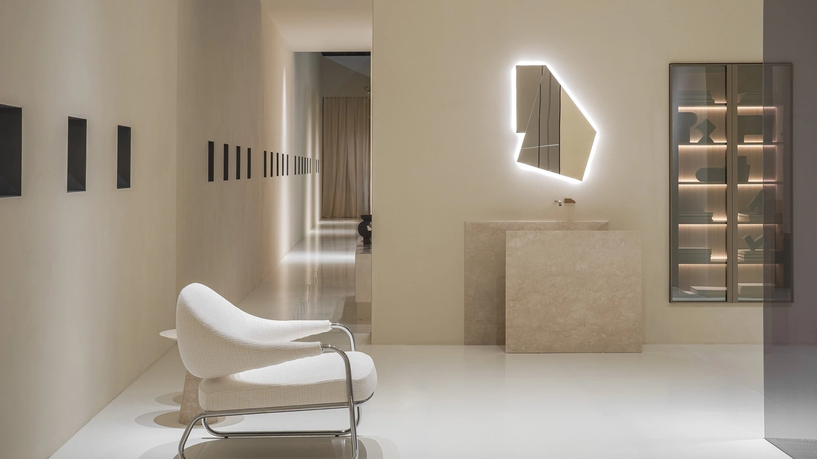 Lavabo in marmo Skyline di Antoniolupi