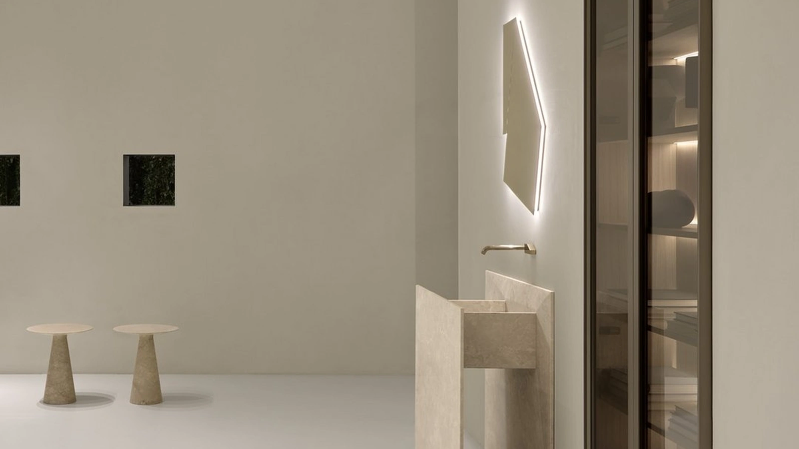 Lavabo in marmo Skyline di Antoniolupi