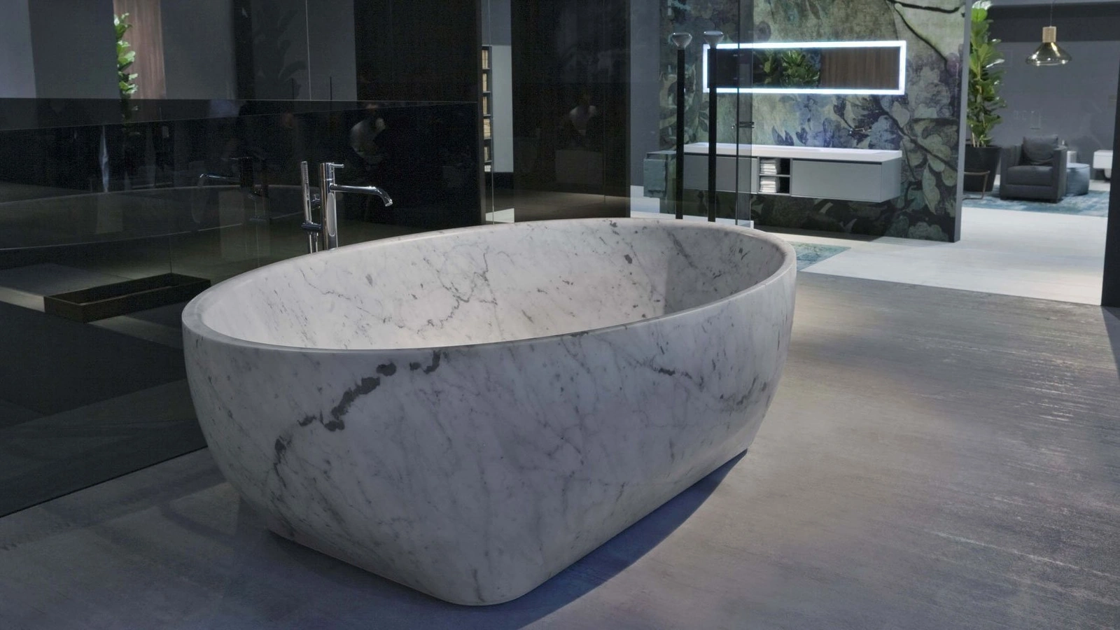 Vasca da Bagno in marmo di Carrara Solidea di Antoniolupi