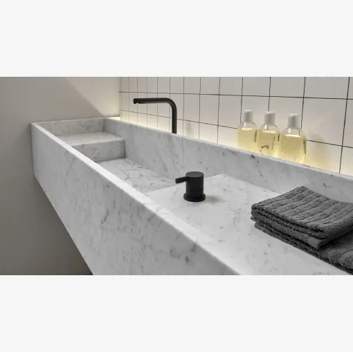 Lavabo Street in marmo di Carrara di Antoniolupi