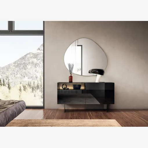 Comò in vetro lucido 36e8 Glass 1904 di Lago