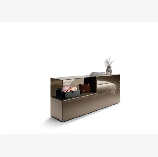 Comò in vetro 36e8 Glass 2137 di Lago