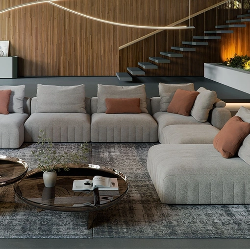 Divano con penisola Gibson di Cattelan Italia