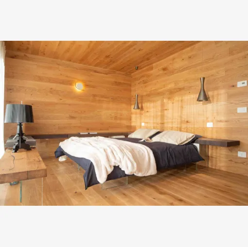 Letto sommier Air 1500 con base in vetro di Lago