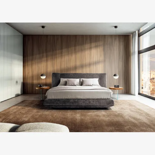 Letto in tessuto con box contenitore Bed In 1822 di Lago