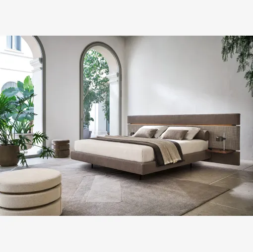 Letto matrimoniale Infinito con box contenitore di Twils