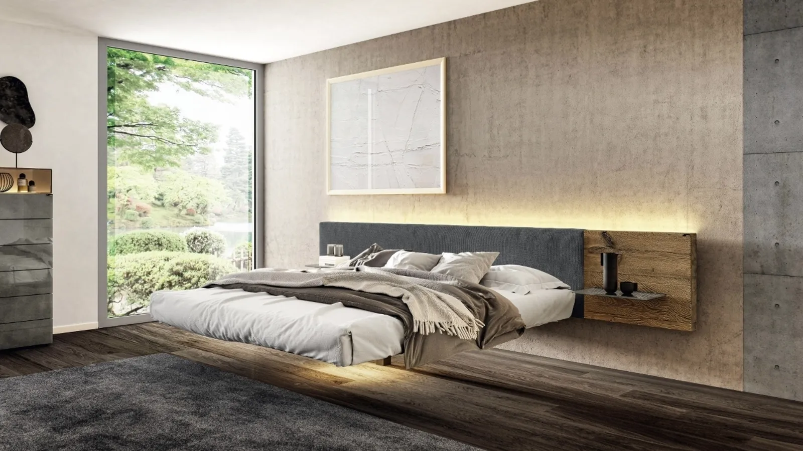 Letto sospeso Fluttua 1617 di Lago