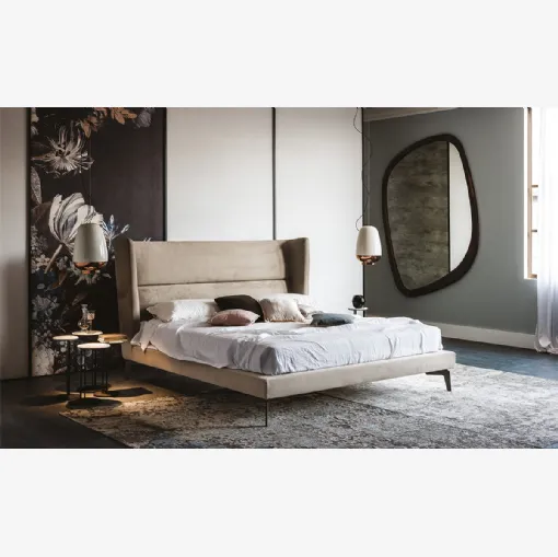 Letto matrimoniale con testiera Ludovic di Cattelan Italia
