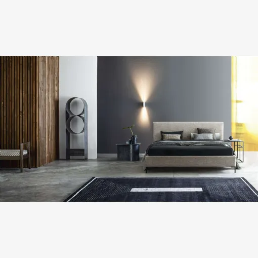 Letto in tessuto con testiera Max Alto di Twils