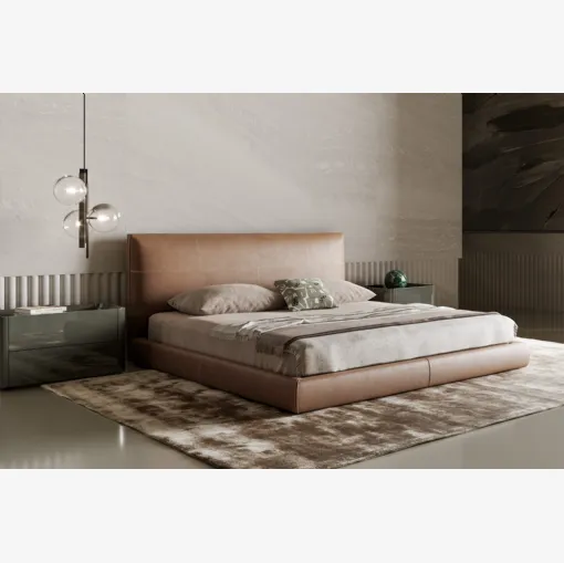 Letto in pelle Oris di Bonaldo