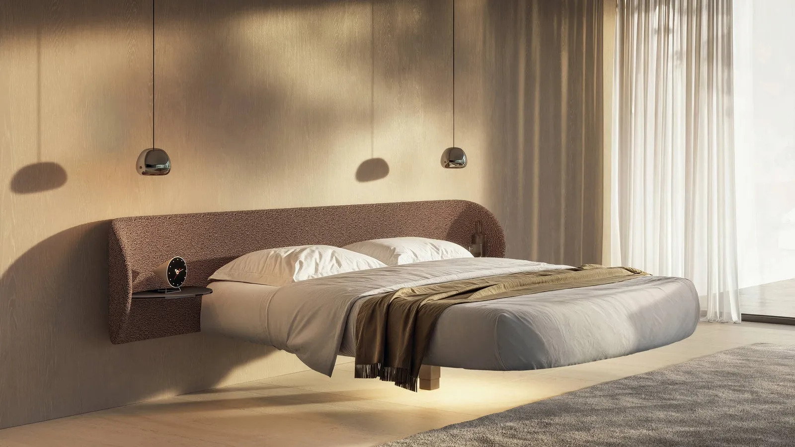 Letto Roundy Fluttua 2907 di Lago