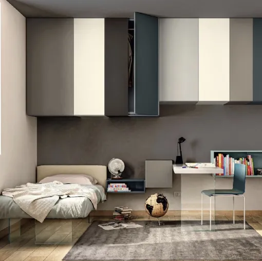 Letto singolo Air Kids & Young 0304 di Lago