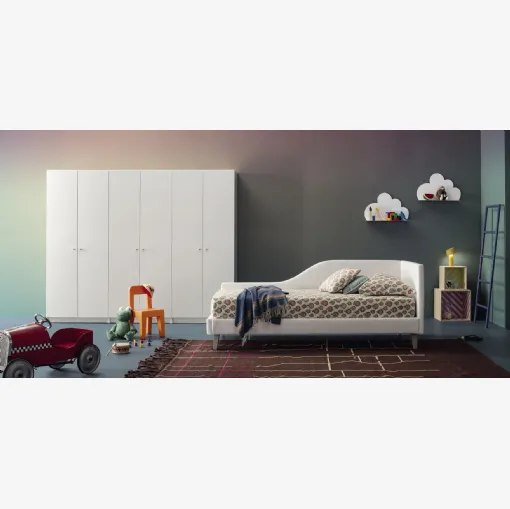 Letto Singolo in tessuto Be Max Mod 8 di Twils