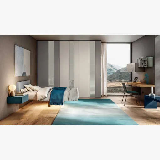 Letto singolo sospeso Fluttua Kids & Young 1264 di Lago