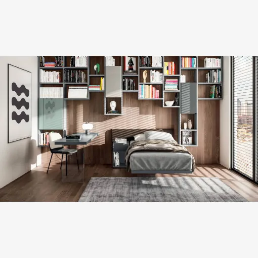 Letto singolo Lagolinea Kids & Young 1270 di Lago