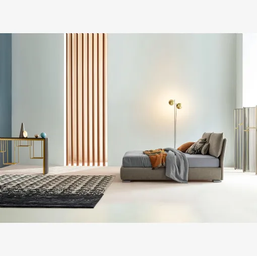 Letto in tessuto con testiera Soul di Twils