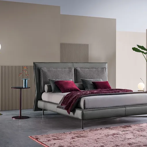 Letto con testiera SP2802 Basso di Twils