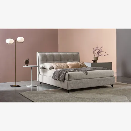 Letto in tessuto imbottito Venus Clou di Twils