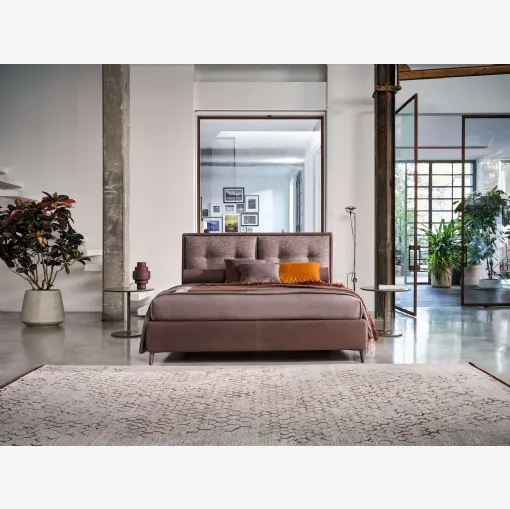 Letto matrimoniale con testiera Venus Lab di Twils