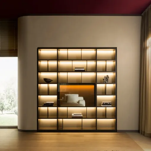 Libreria a muro 505 UP SYSTEM 12 di Molteni & C