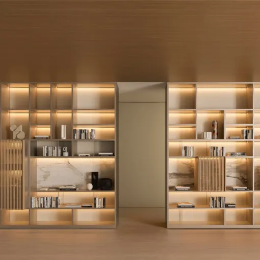 Libreria componibile 505 UP SYSTEM 01 di Molteni & C