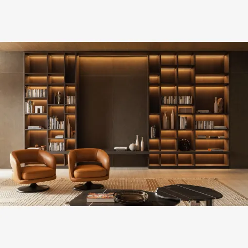 Libreria a muro 505 UP SYSTEM 02 di Molteni & C