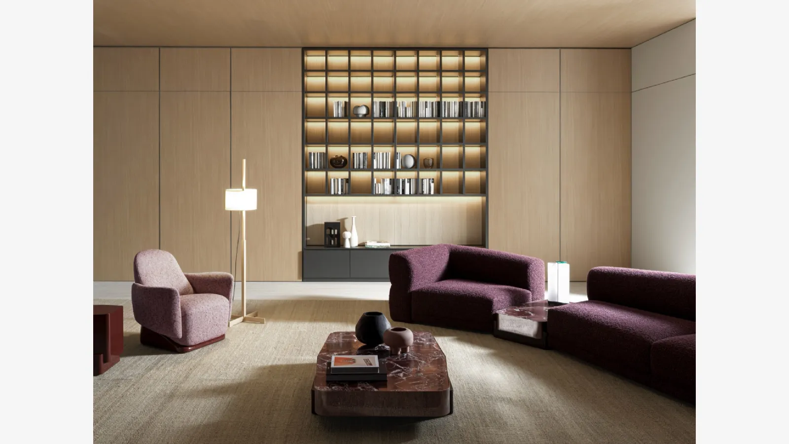 Libreria a muro 505 UP SYSTEM 03 di Molteni & C
