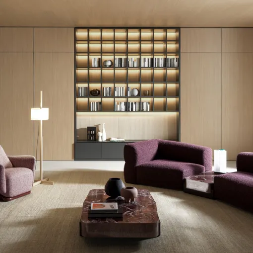 Libreria a muro 505 UP SYSTEM 03 di Molteni & C