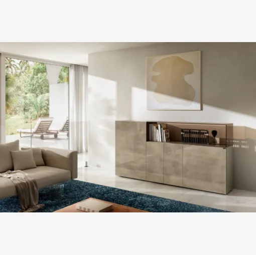 Madia 36e8 Glass 1348 in vetro colore Titanio di Lago