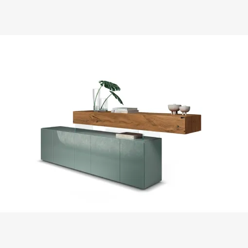 Madia in vetro e legno Air 2644 di Lago