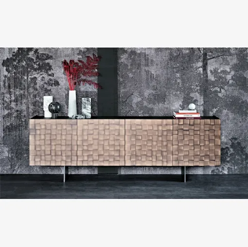 Madia Arizona Crossing in legno Brushed Bronze di Cattelan Italia