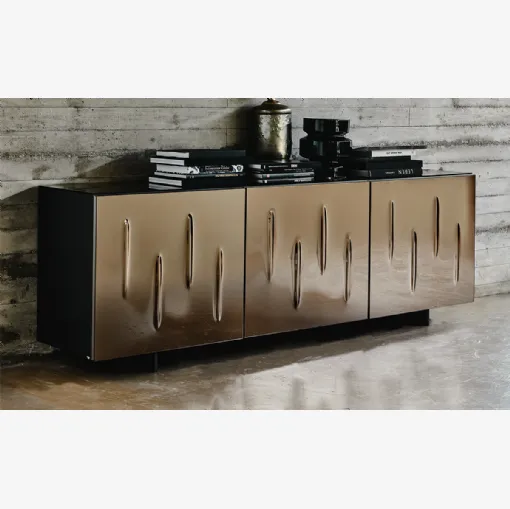 Madia Carnaby in cristallo bombato specchiato bronzo di Cattelan Italia