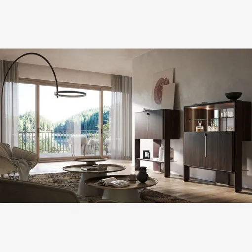 Madia di design in legno Cremona di Cattelan Italia