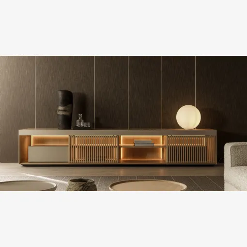 Madia Living Box 01 in laccato e legno di Molteni & C