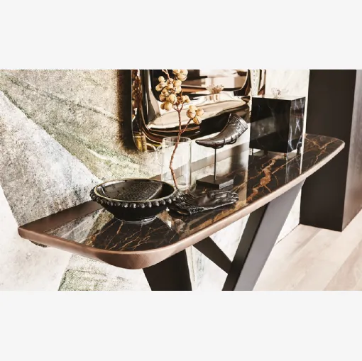 Consolle in ceramica effetto marmo Westin Keramik Premium di Cattelan Italia