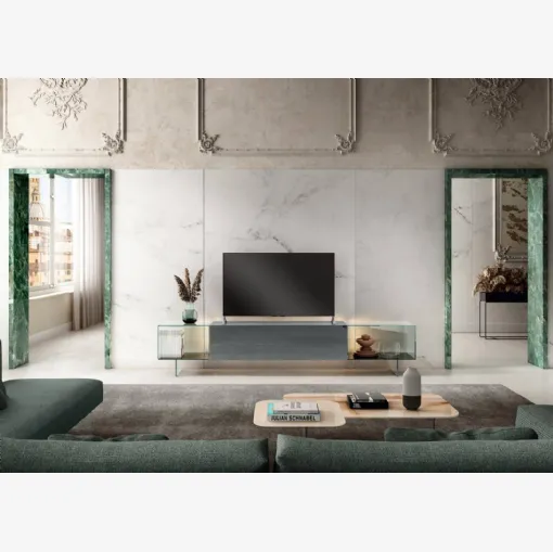 Mobile Porta Tv 36e8 Glass 1407 di Lago