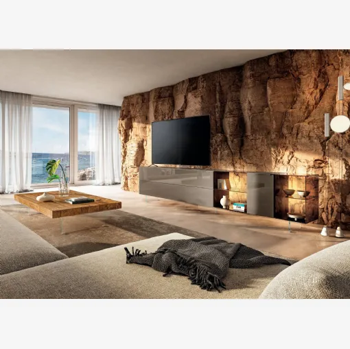 Mobile Porta Tv 36e8 Glass 2661 di Lago