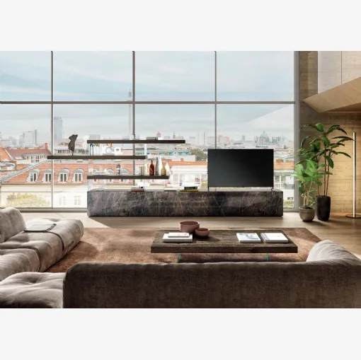 Parete Attrezzata freestanding Air 2727 di Lago