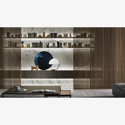 Parete Attrezzata Self Brown di Rimadesio