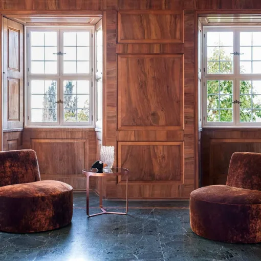 Poltroncina in tessuto Baobab di Tacchini