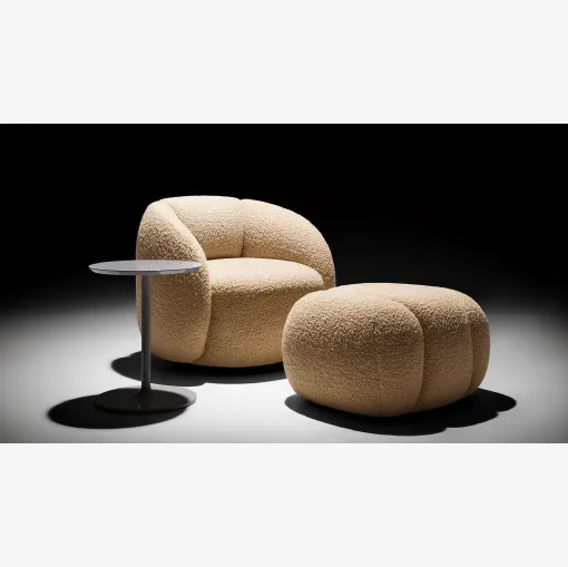 Poltroncina in tessuto Brioche di Twils