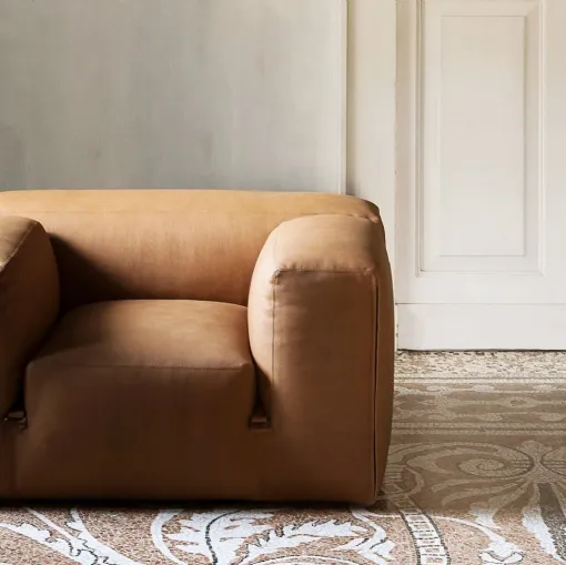 Poltrona in pelle Le Mura di Tacchini