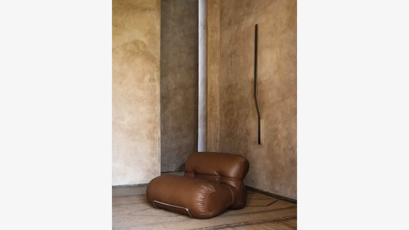 Poltrona in pelle Orsola di Tacchini
