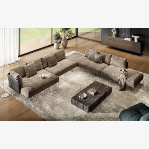 Divano angolare Air Slim 2700 di Lago