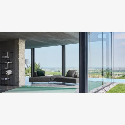 Divano Avenue modulabile componibile in tessuto di Twils Lounge