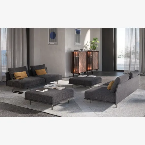 Divano lineare Hayden di Cattelan Italia