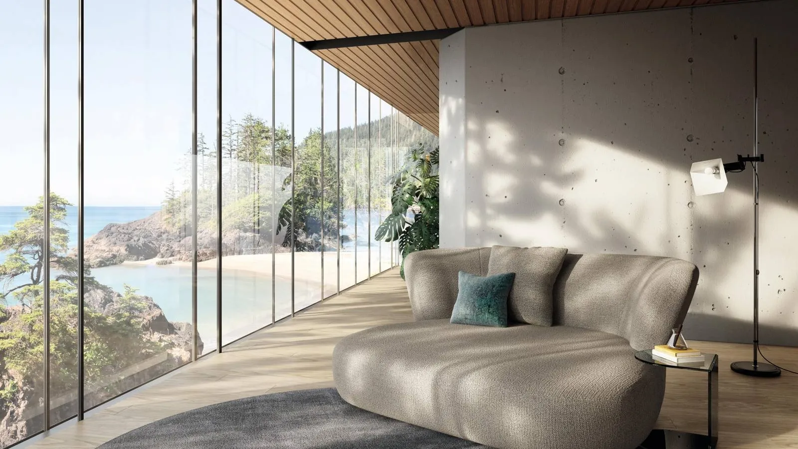 Divano lineare Londy di Lago